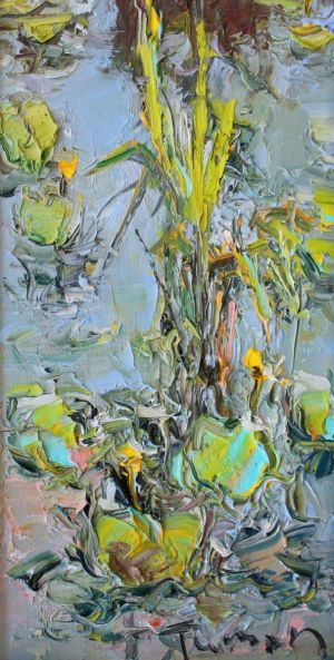 Painting, Landscape - Series  «Lotus No 12»