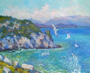 Painting, Seascape - south sea