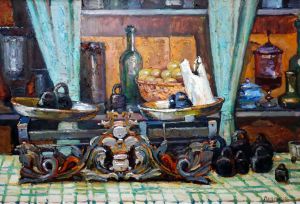 Painting, Still life - In Chekhov&#039;s shop