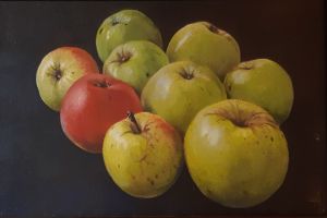 Painting, Still life - The apples