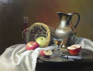 Painting, Still life - Still life with a jug