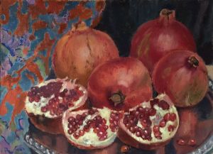 Painting, Landscape - Pomegranate 