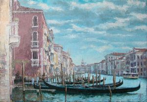 Painting, Impressionism - LA MIA VENEZIA, LA GRANDE CANAL