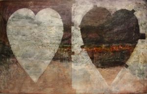 Painting, Abstractionism - Hearts