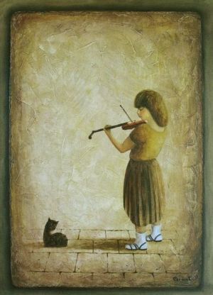 Painting, Genre painting - The violinist