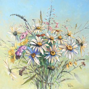 Painting, Still life - summer bouquet