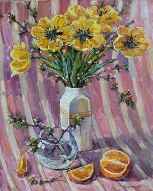 Painting, Still life - citrus morning
