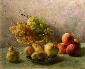 Painting, Still life - Still life with fruit