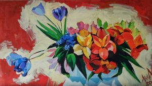 Painting, Still life - Spring