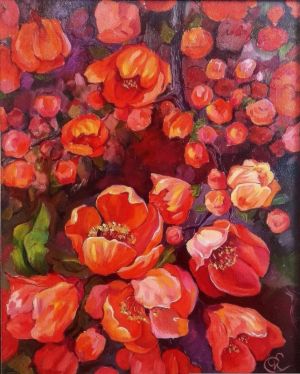 Painting, Plot-themed genre - Japanese quince