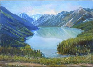 Painting, Landscape - Mountain Altai