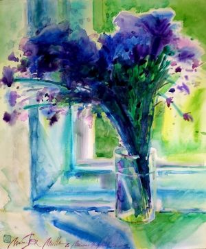 Graphics, Impressionism - Cornflowers