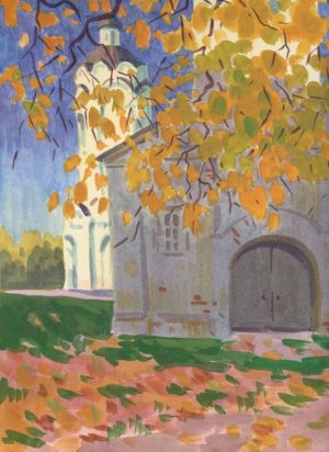 Graphics, Watercolor  - Gold autumn