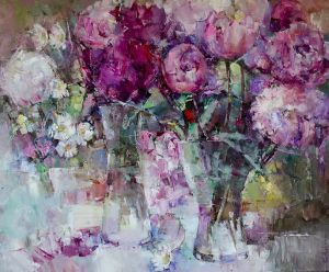 Painting, Impressionism - flowers