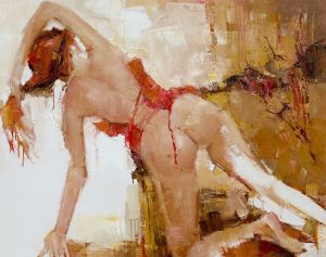 Painting, Nude (nudity) - corset