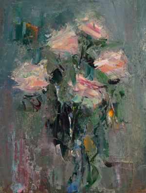 Painting, Expressionism - Roses