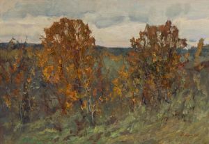 Painting, Landscape - October. Aragmach-Palna