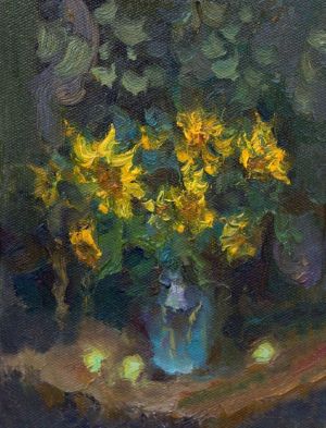 Painting, Still life - Sanflowers