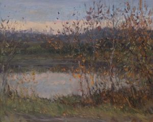 Painting, Landscape - in October