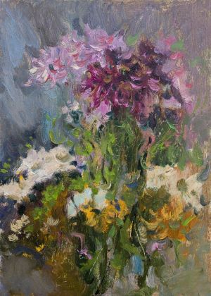 Painting, Impressionism - Flower arrangement