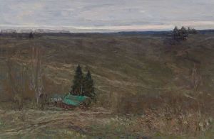 Painting, Landscape - February 25th. Argamach-Palna