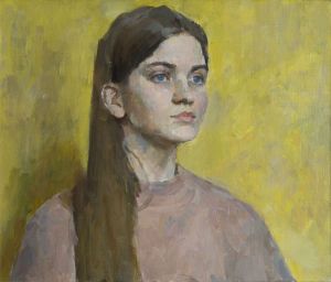 Painting, Realism - Portrait of Valeria
