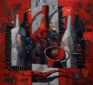 Painting, Still life - Red hot