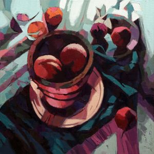 Painting, Still life - Stone bowl