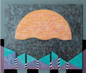 Painting, Abstractionism - Sunset