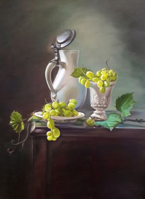 Painting, Realism - Natyurmort