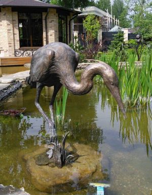Sculpture, Animalistics - «Quiet backwater»,sculpture Herons