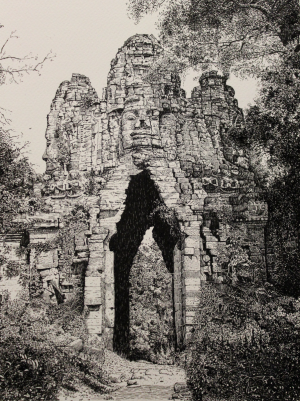 Graphics, Impressionism - The Temple in the Jungle