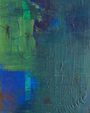 Painting, Abstractionism - Emerald dreams