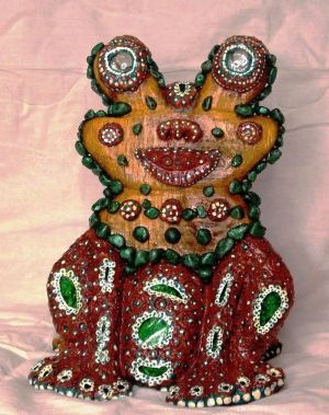 Sculpture, Naive Art - «Two Frogs»