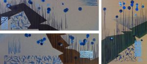 Painting, Landscape - Grand Canyon GCN Triptych