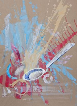 Painting, Abstractionism - Still Life with a Spoon