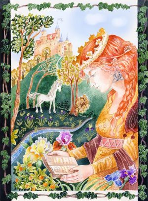 Graphics, Mythological genre - Irish princess