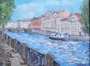 Painting, City landscape - Beloselsky-Belozersky Palace