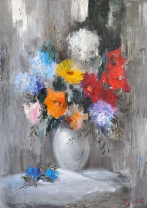 Painting, Still life - Flowers