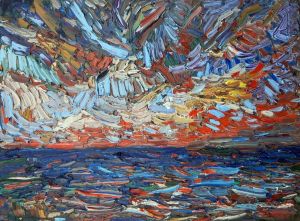 Painting, Expressionism - Black Sea