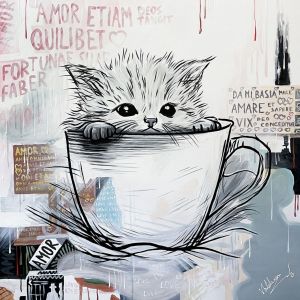 Painting, Animalistics - Kitty