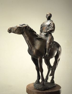 Sculpture, Easel - Altai rider