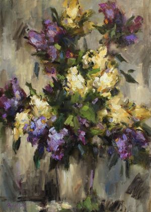 Painting, Still life - Lilac