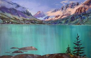 Painting, Landscape - Lake Kuyguk