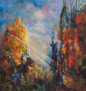 Painting, Landscape - Rays of light