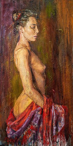 Painting, Nude (nudity) - In the dark