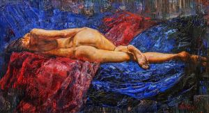 Painting, Nude (nudity) - Reclining Nude