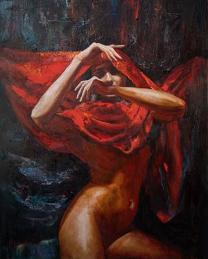 Painting, Nude (nudity) - Hiding feelings