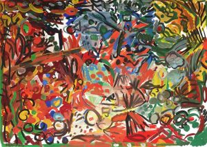 Graphics, Figurative painting - Yesterday - nothing