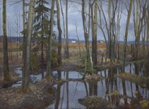 Painting, Landscape - April